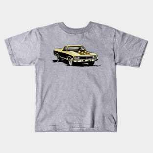 Yellow 68 El Camino Kids T-Shirt